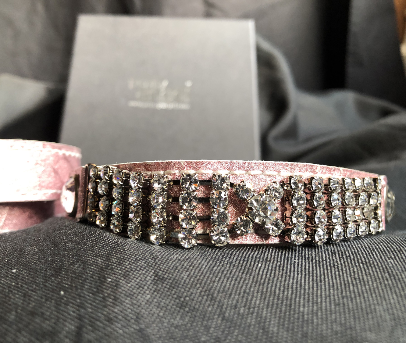Puppy Angel luxury collar with lead - Pink - 2