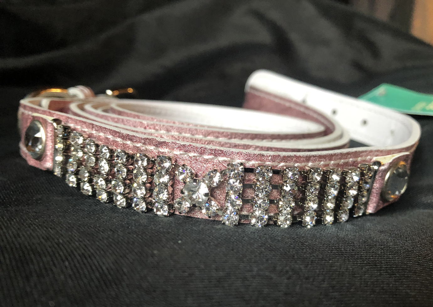 Puppy Angel luxury collar with lead - Pink - 3