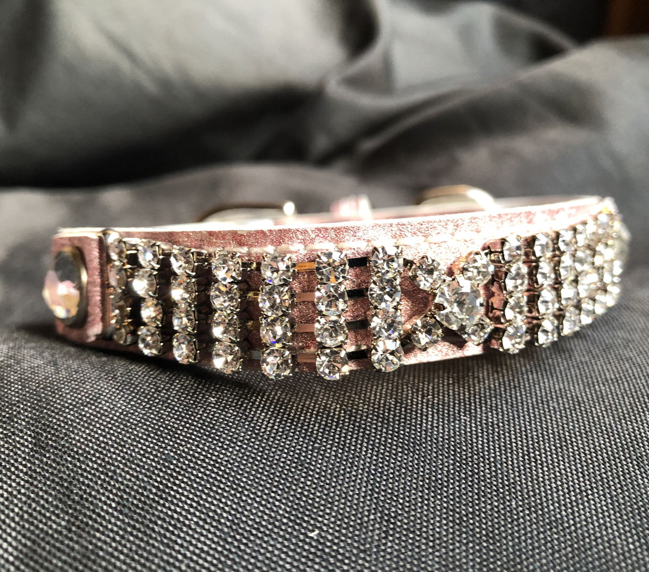Puppy Angel luxury collar with lead - Pink