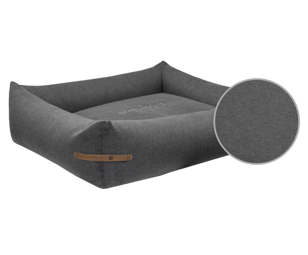 Black and grey dog shop bed