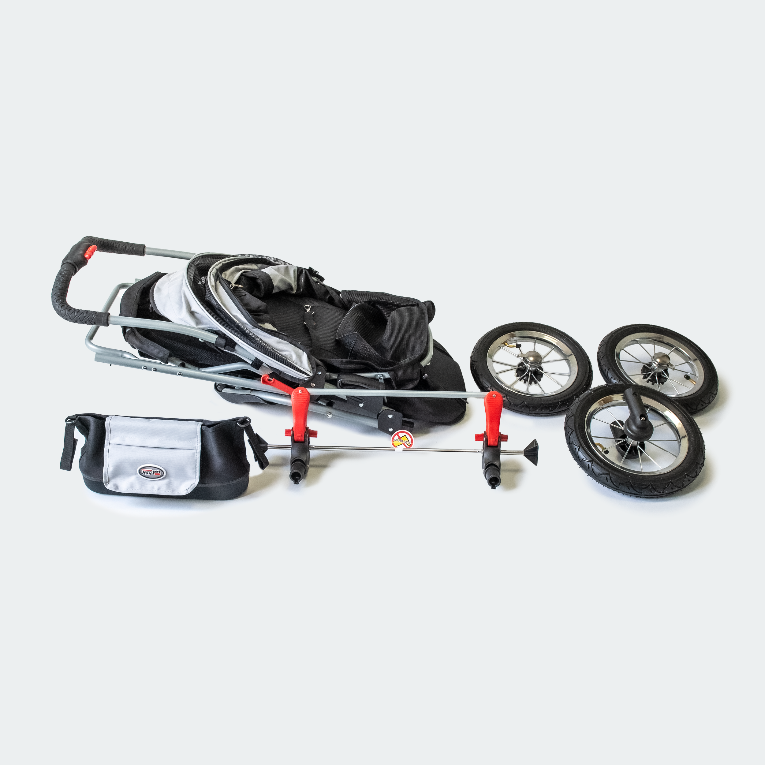 INNOPET  BUGGY COMFORT AIR ECO  IPS-041/BS - Black/Grey - 23