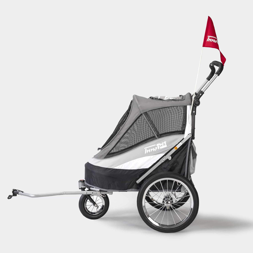 INNOPET SPORTY DOG TRAILER DELUX  - SVART/SILVER - 4