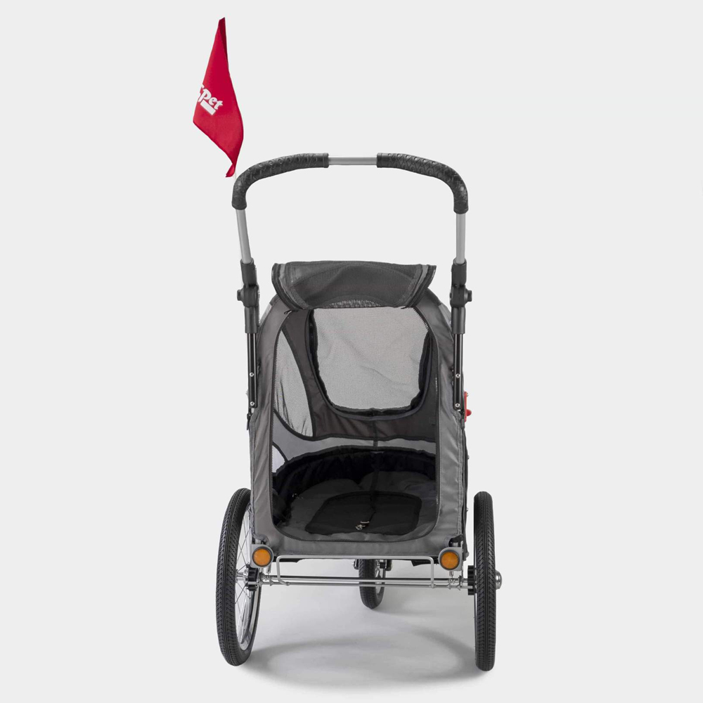 INNOPET SPORTY DOG TRAILER DELUX  - SVART/SILVER - 5