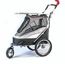 INNOPET SPORTY DOG TRAILER DE LUX MED TRIMBORD - SVART/SILVER