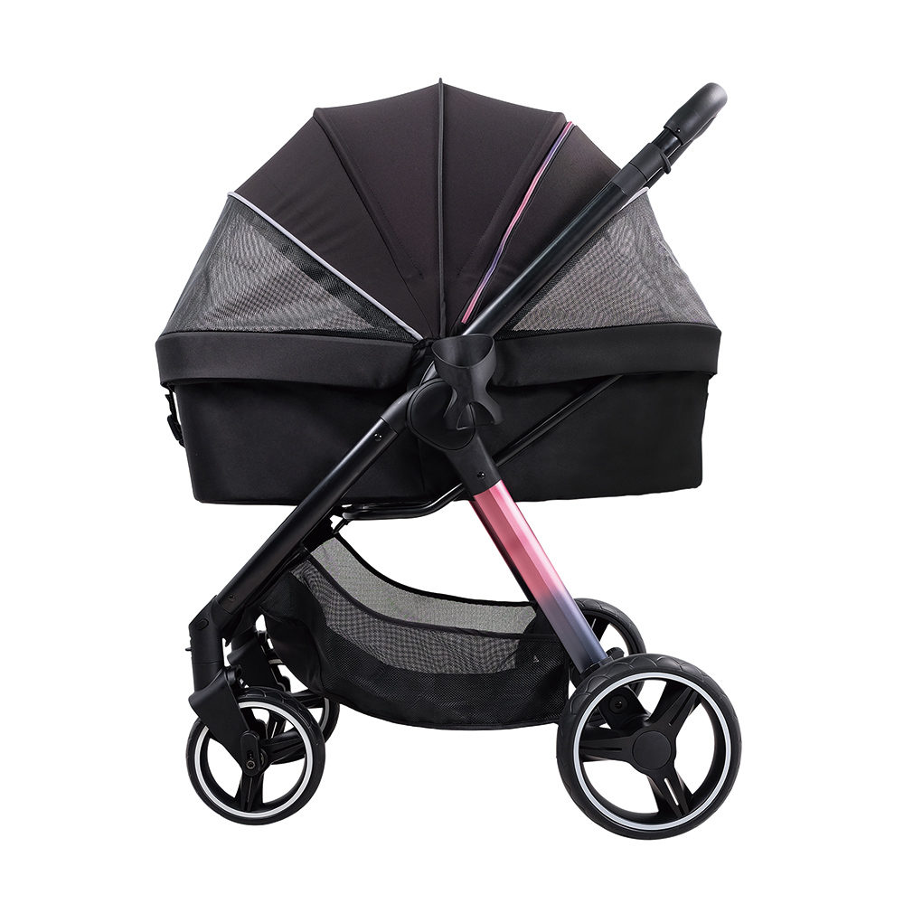 PET STROLLER IBIYAYA RETRO LUXE -  FS2102-BK - PRISMA BLACK - 11