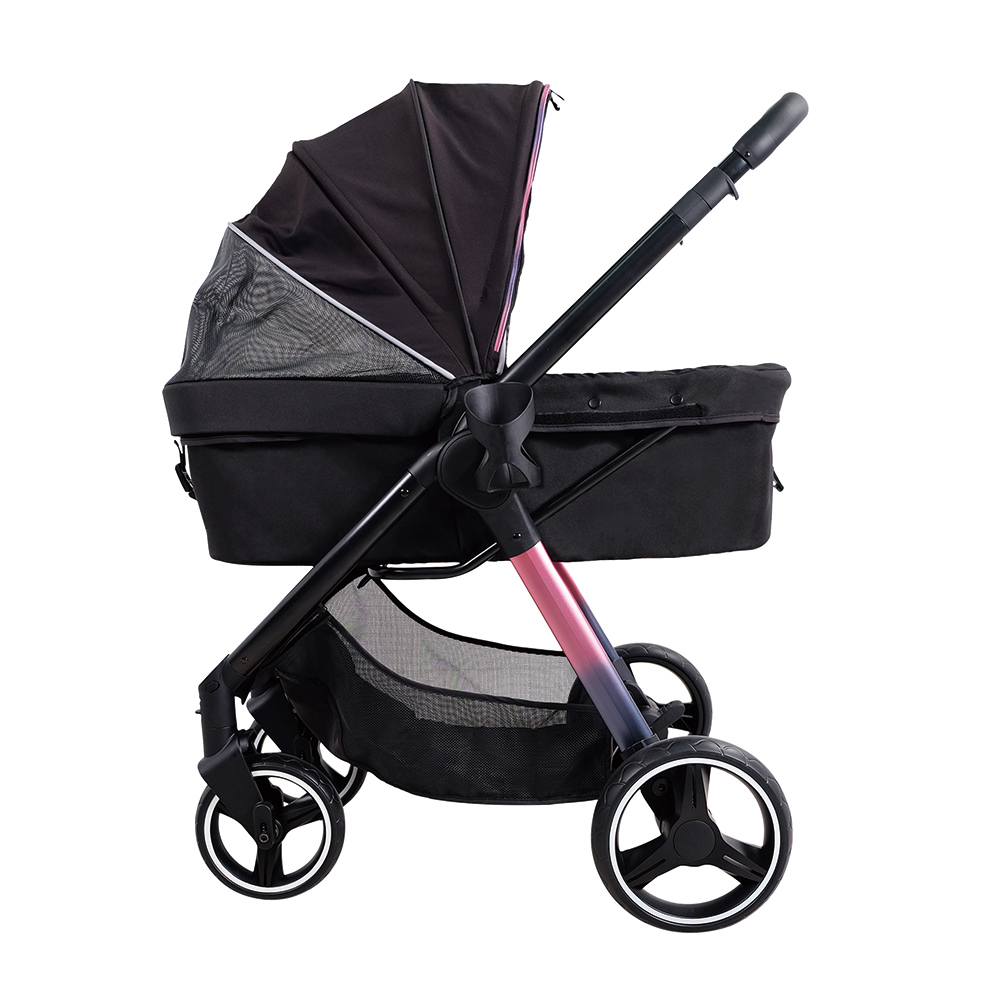PET STROLLER IBIYAYA RETRO LUXE -  FS2102-BK - PRISMA BLACK - 10