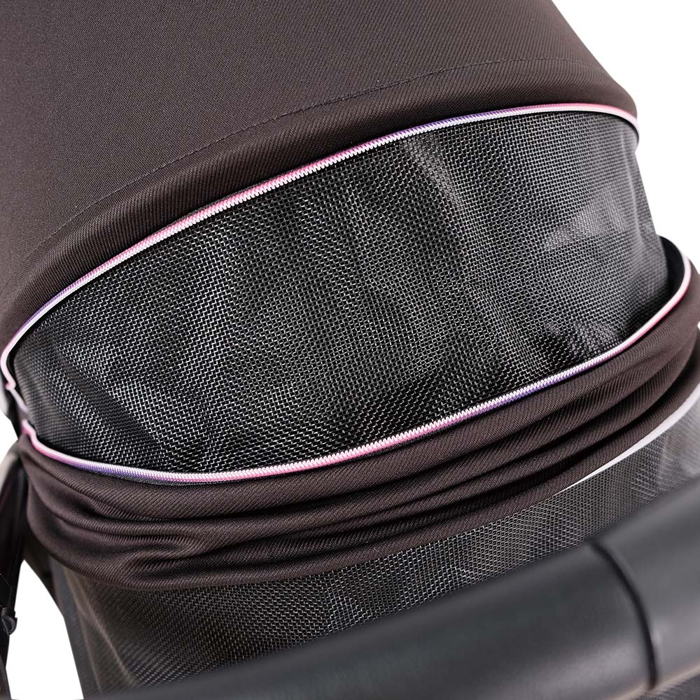 PET STROLLER IBIYAYA RETRO LUXE -  FS2102-BK - PRISMA BLACK - 14