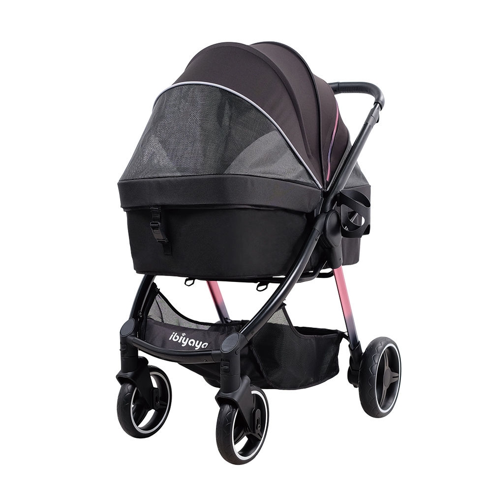 PET STROLLER IBIYAYA RETRO LUXE -  FS2102-BK - PRISMA BLACK