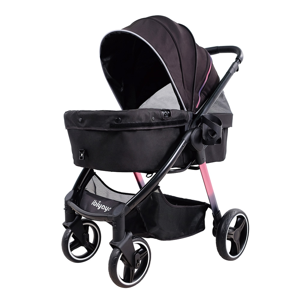 PET STROLLER IBIYAYA RETRO LUXE -  FS2102-BK - PRISMA BLACK - 5