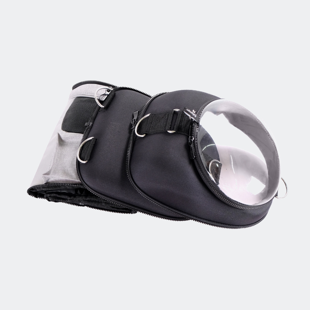 Explorer Airline Transparent Pet Carrier - Gray - 12