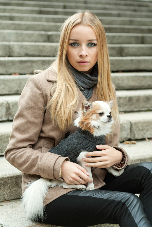 B&B Dog Sweater ASPEN -Grey - 3