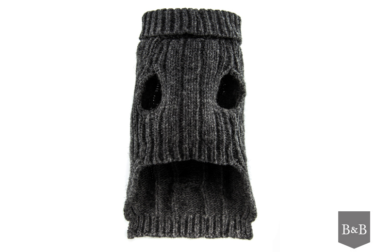 B&B Dog Sweater ASPEN -Grey - 2