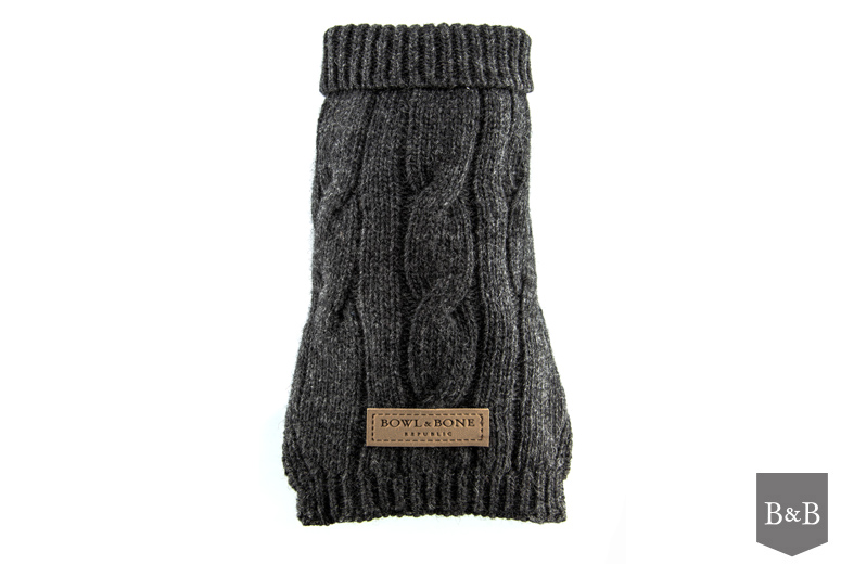B&B Dog Sweater ASPEN -Grey