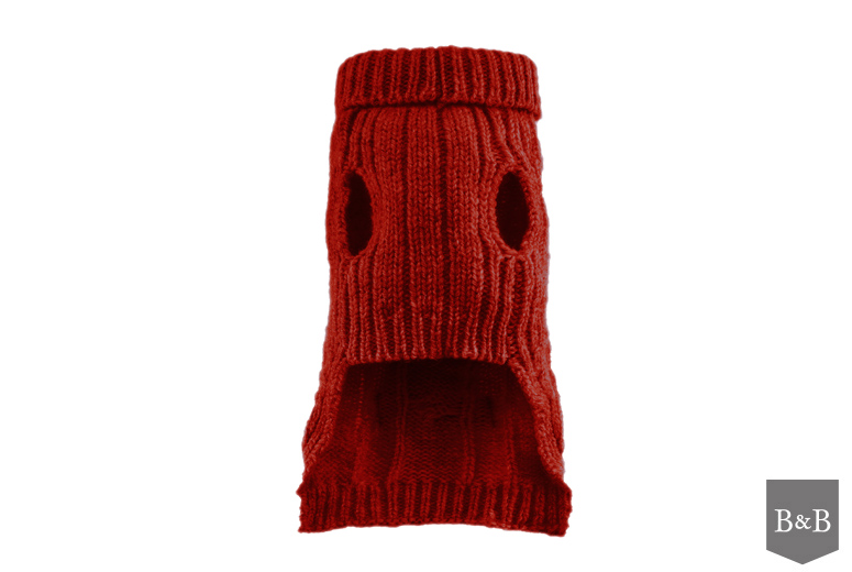 B&B Dog Sweater ASPEN - Red - 5