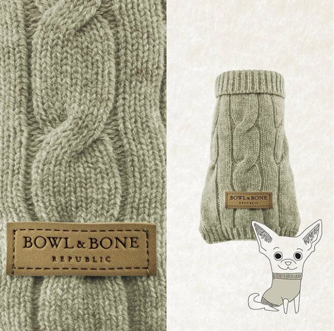 B&B Dog Sweater ASPEN - Ecru