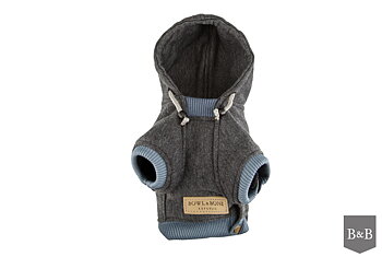 B&B Hundhoodie YOLO mörkgrå
