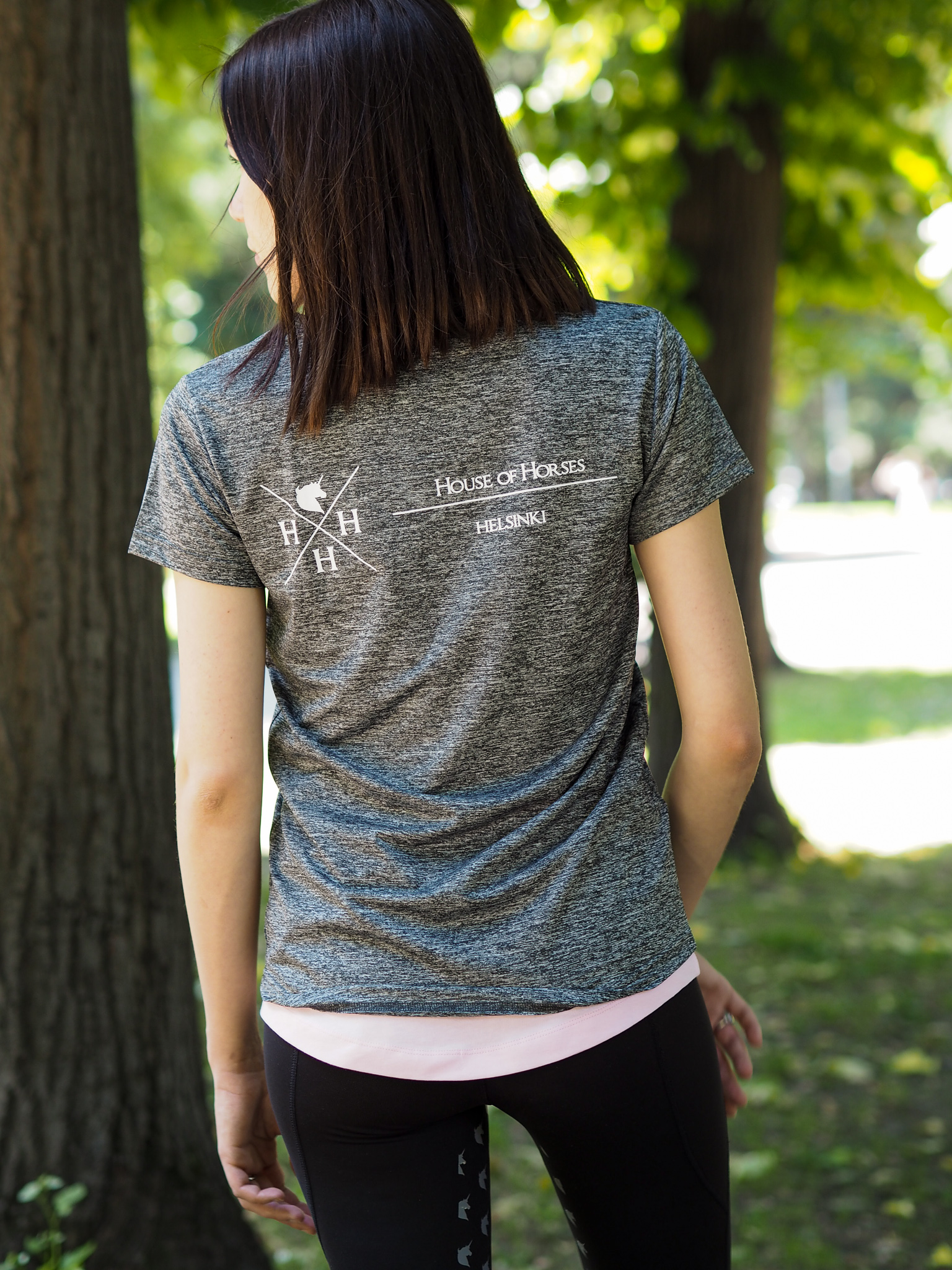 House of Horses Loose Fit T-Shirt - Darkgrey - XS - 3