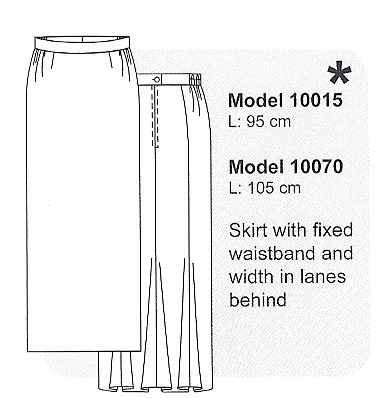 Lång svart kjol - 9