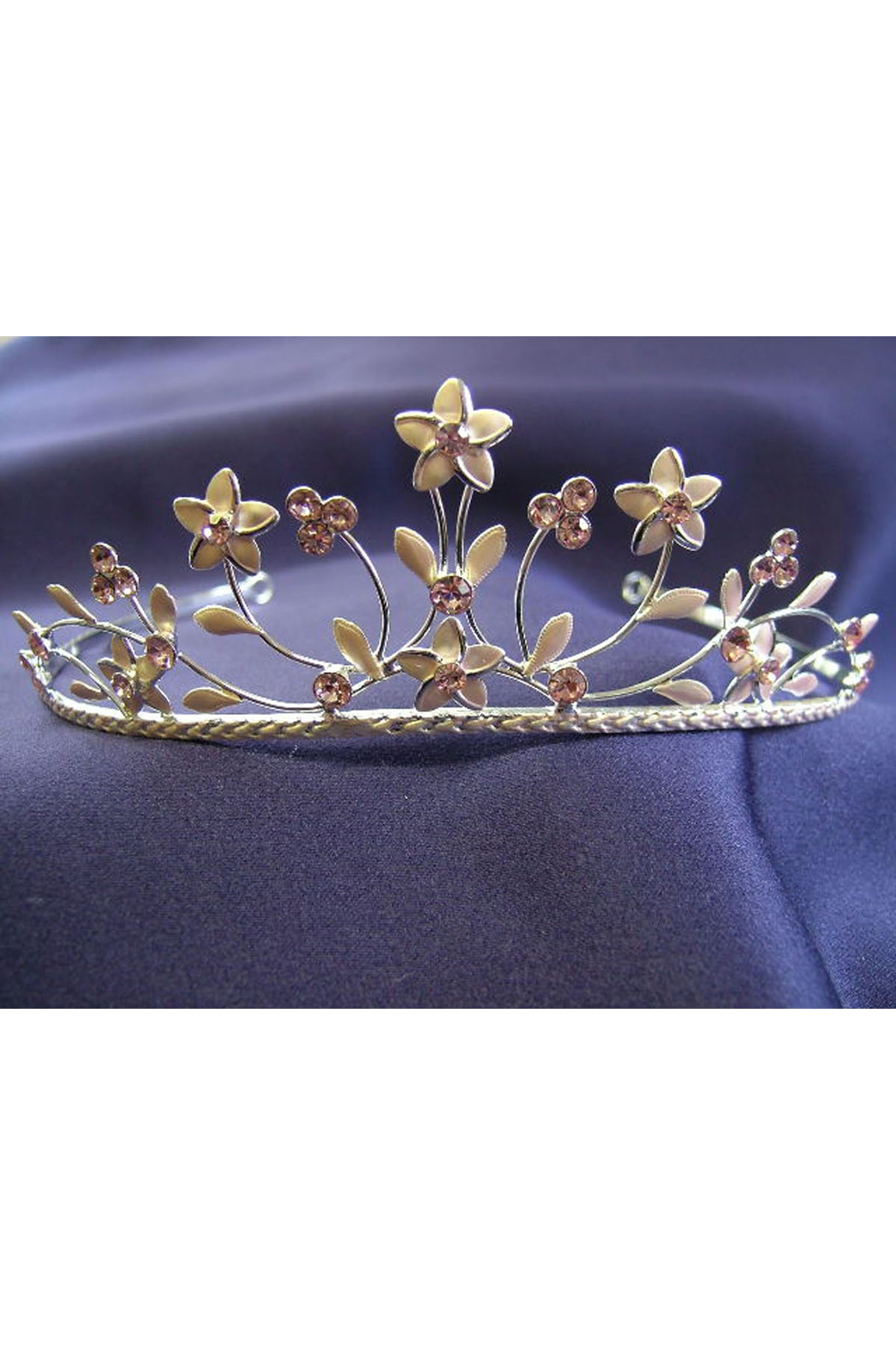 Tiara m. Blommor