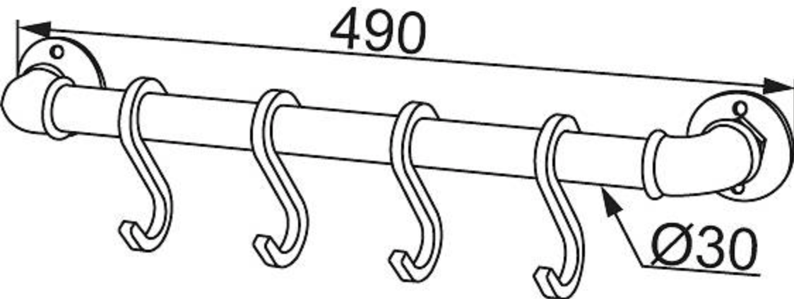Garden tool bar - Black - 2