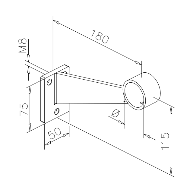 Fußrastenhalter Classic - Sygrid - 50,8mm - 3