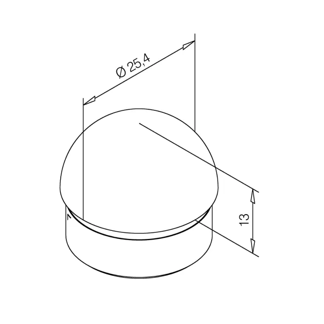 Stecker Classic - Rund - 38,1mm - 5