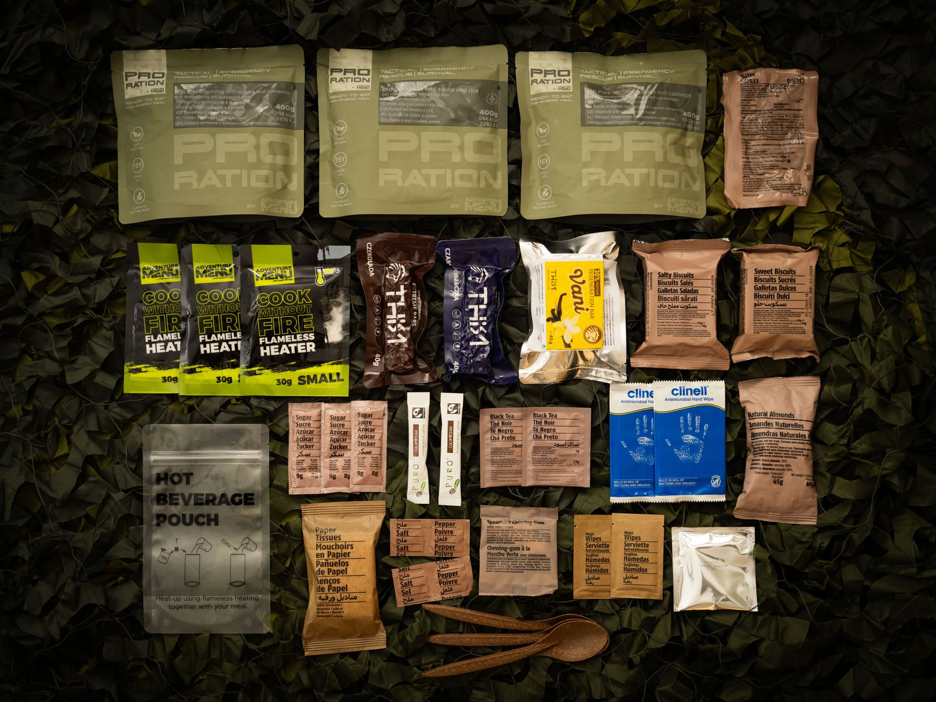Pro Ration | Ultimate tactical ration Full-Day Menu I | MRE | 1800g - 2