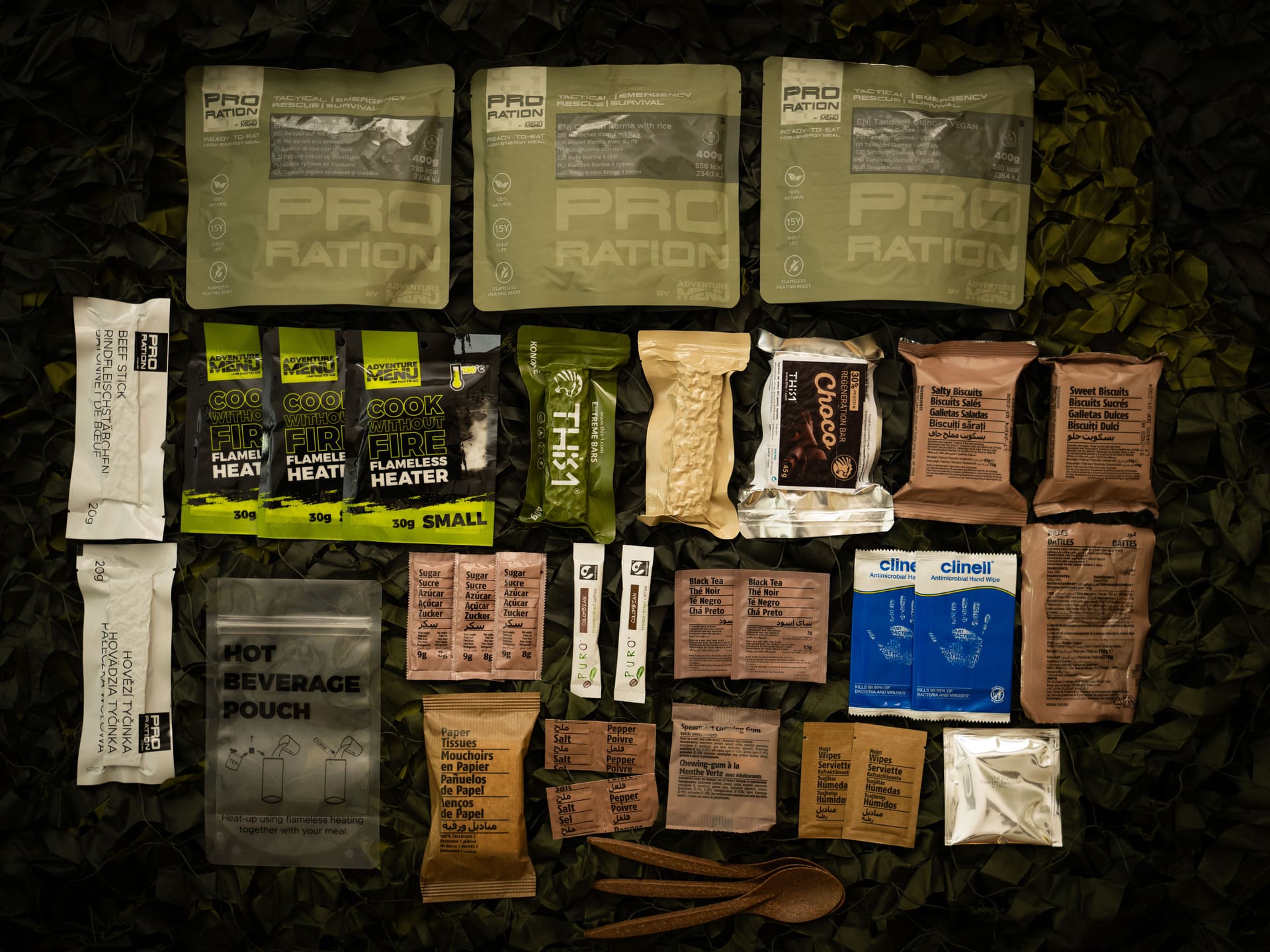 Pro Ration | Ultimate tactical ration Full-Day Menu IV | MRE | 1700g - 2