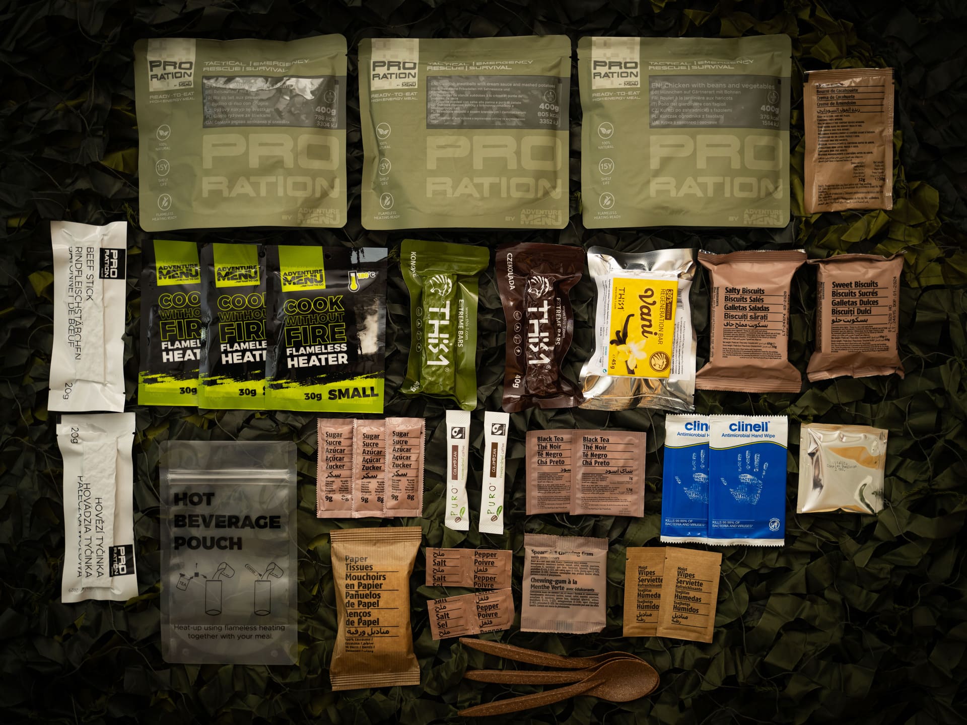 Pro Ration | Ultimate tactical ration Full-Day Menu V | MRE | 1700g - 2