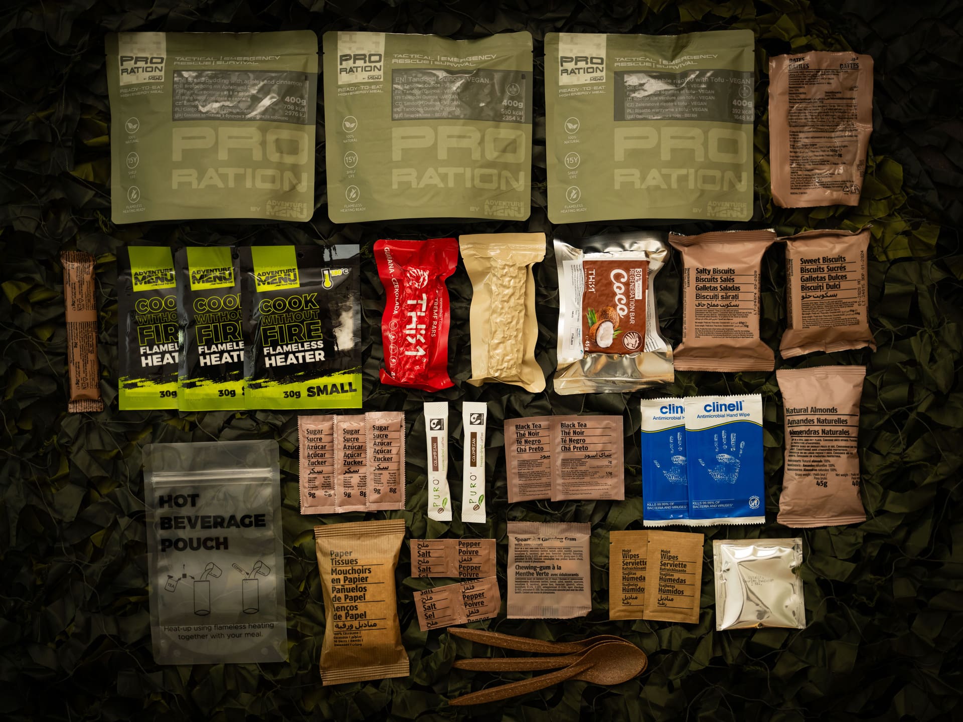 Pro Ration | Ultimate tactical ration Full-Day Menu Vege | MRE | 1800g - 2