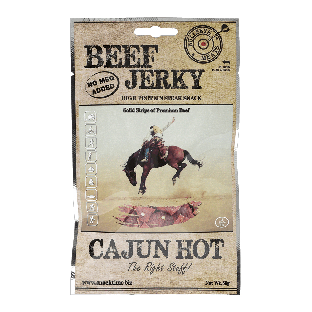 Beef Jerky Snacks Cajun Hot 50g | 50g