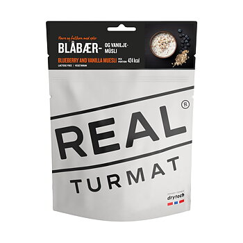 Real Turmat | Blueberry and Vanilla Muesli  | Frystorkad mat | 112g