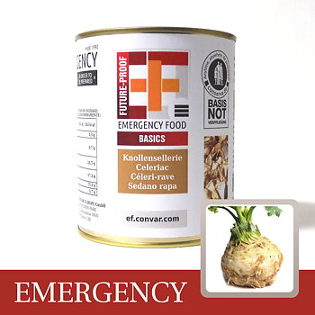 Convar Emergency Food | Celery tubers | Frystorkad mat | 170g