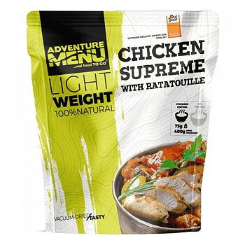 Adventure Menu | Hähnchen Supreme mit Ratatouille Große Portion  | Gefriergetrocknete Lebensmittel | 113g