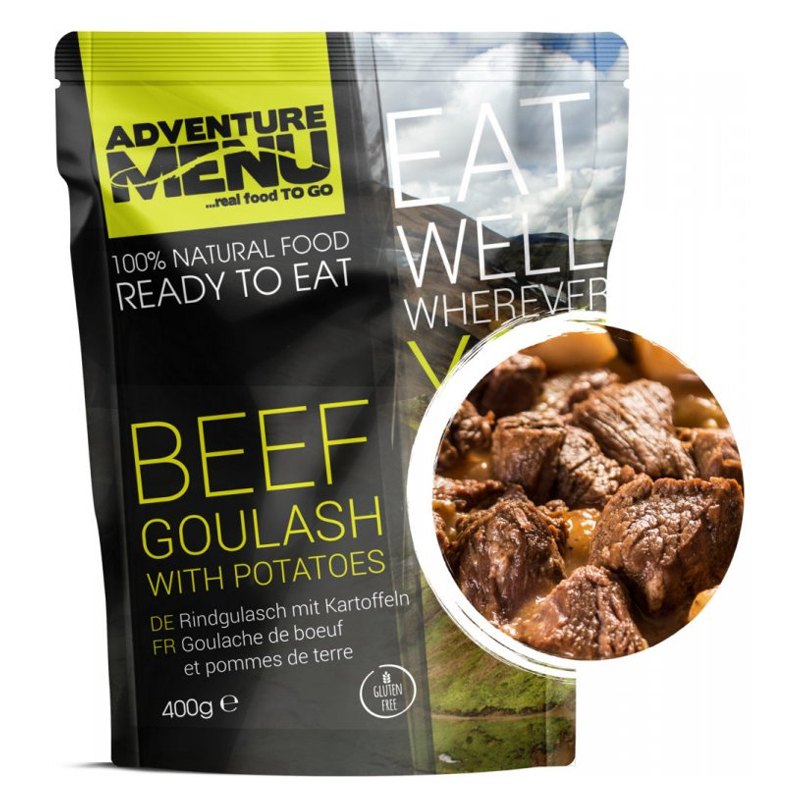Adventure Menu | Beef goulash with boiled potatoes | MRE | 400g