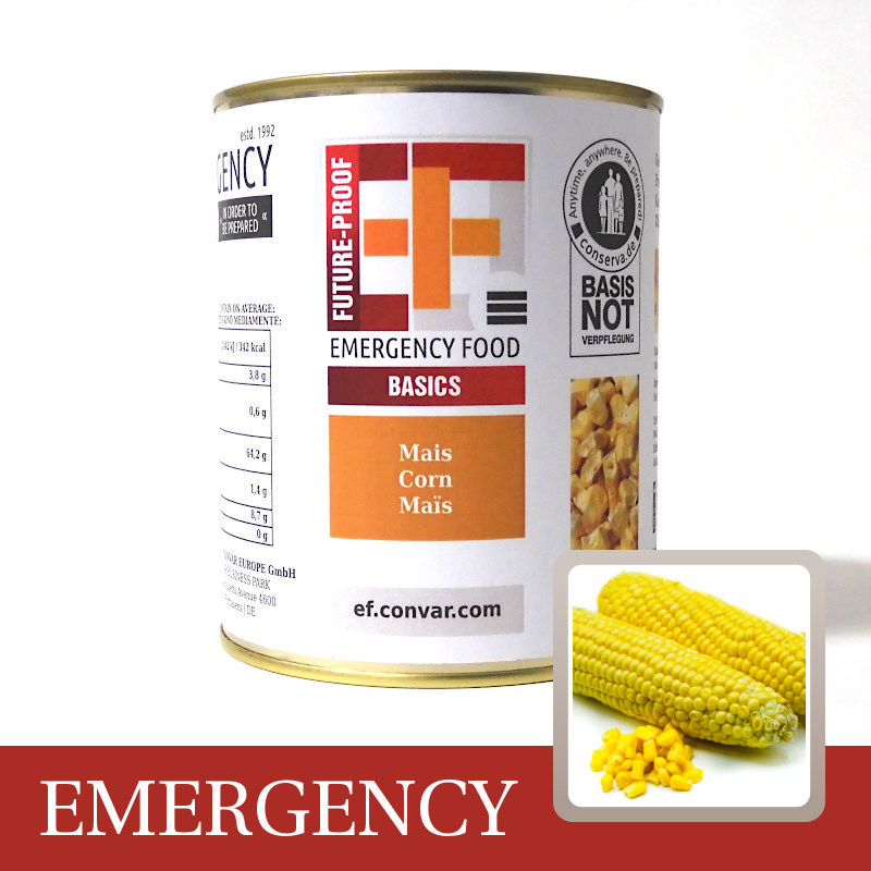 Convar Emergency Food | Corn kernels | Frystorkad mat | 150g
