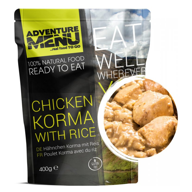 Adventure Menu | Chicken Korma with rice | MRE | 400g