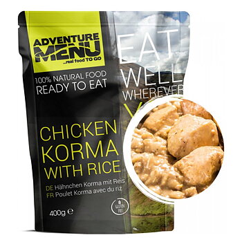 Adventure Menu | Chicken Korma mit Reis  | MRE | 400g