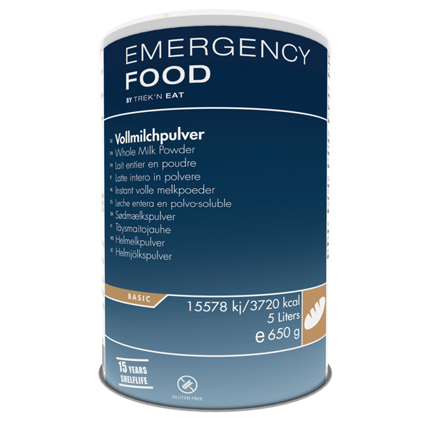 Emergency Food | Whole Milk Powder | Frystorkad mat | 650g