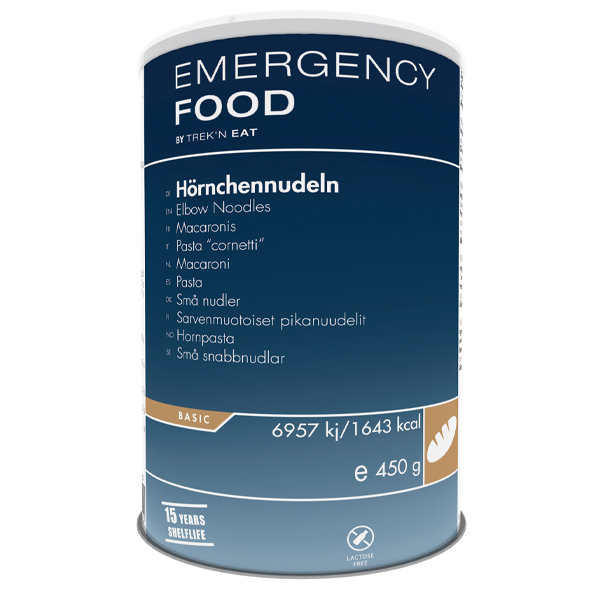 Emergency Food | Elbow Noodles | Frystorkad mat | 450g
