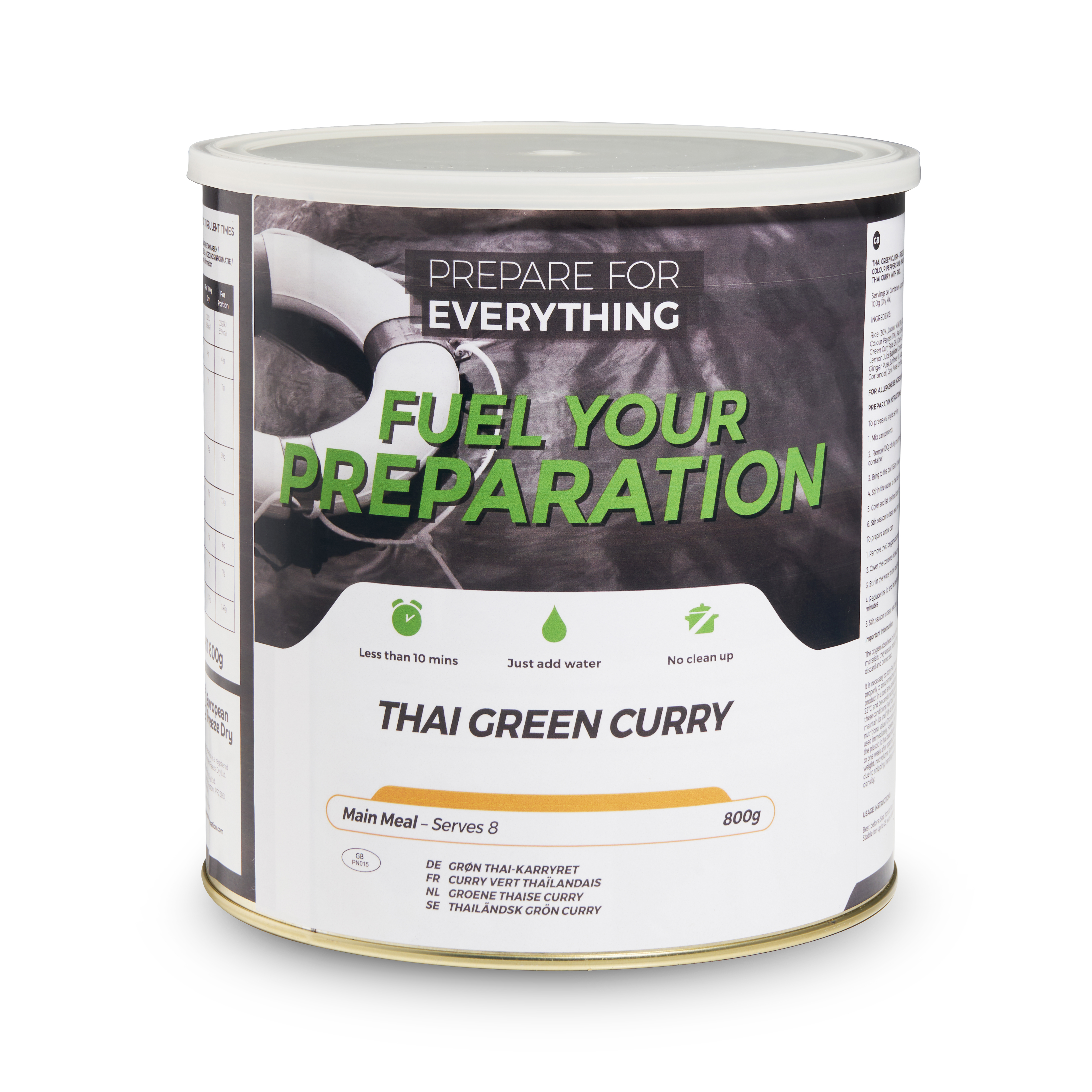 Fuel Your Preparation | Thai Green Curry | Frystorkad mat | 800g