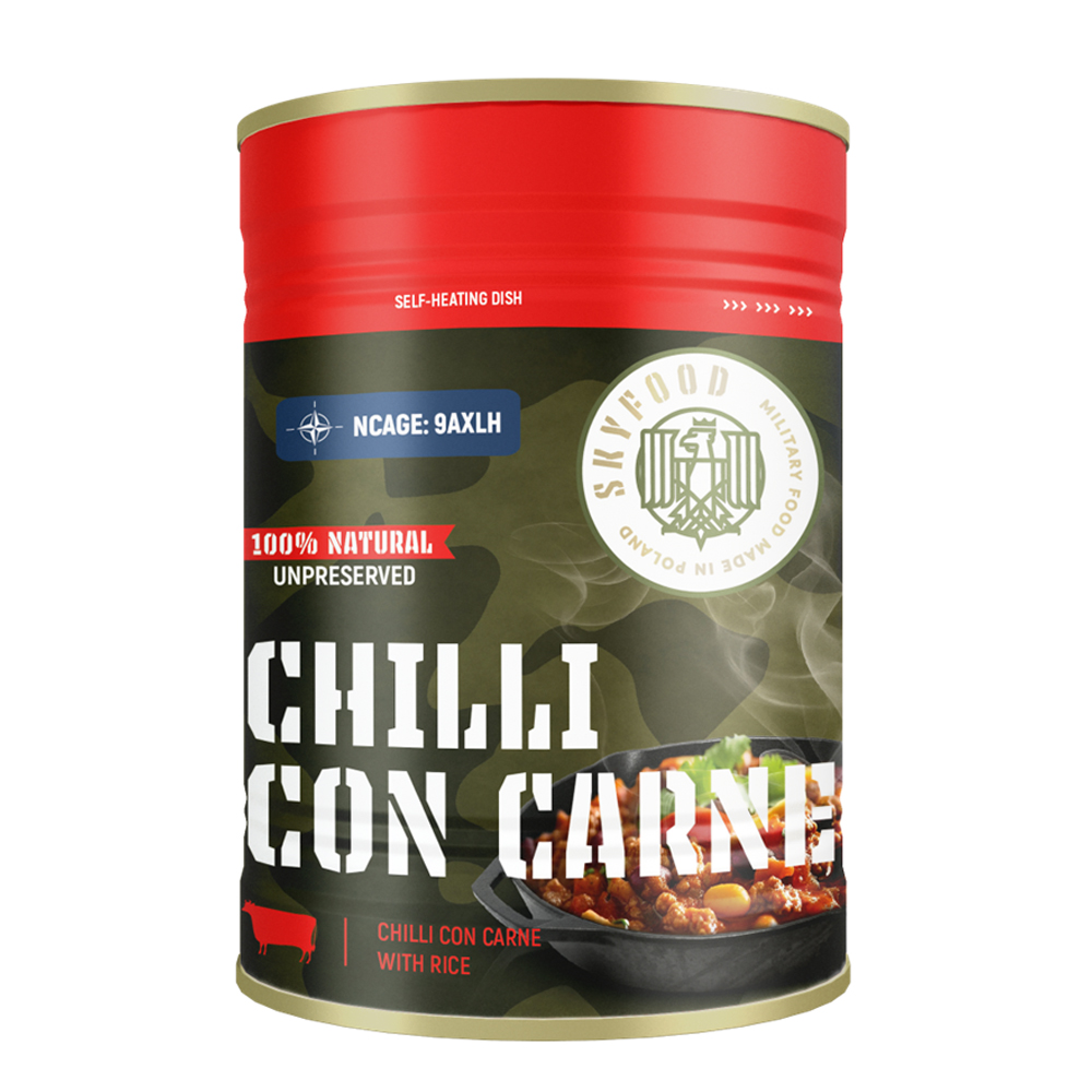 Sky Food Chili Con Carne Self-Heating Can | MRE