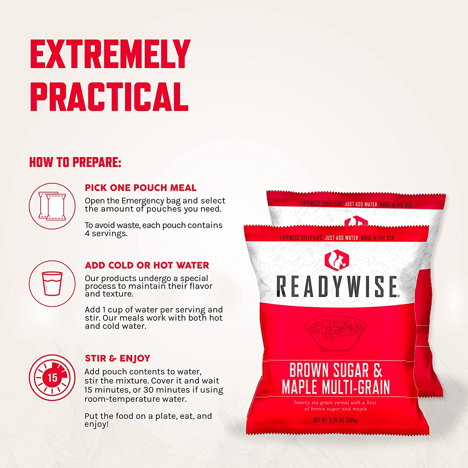 ReadyWise 60 Serving Drybag | Freeze dried food | Food Ration | 3360g - 3
