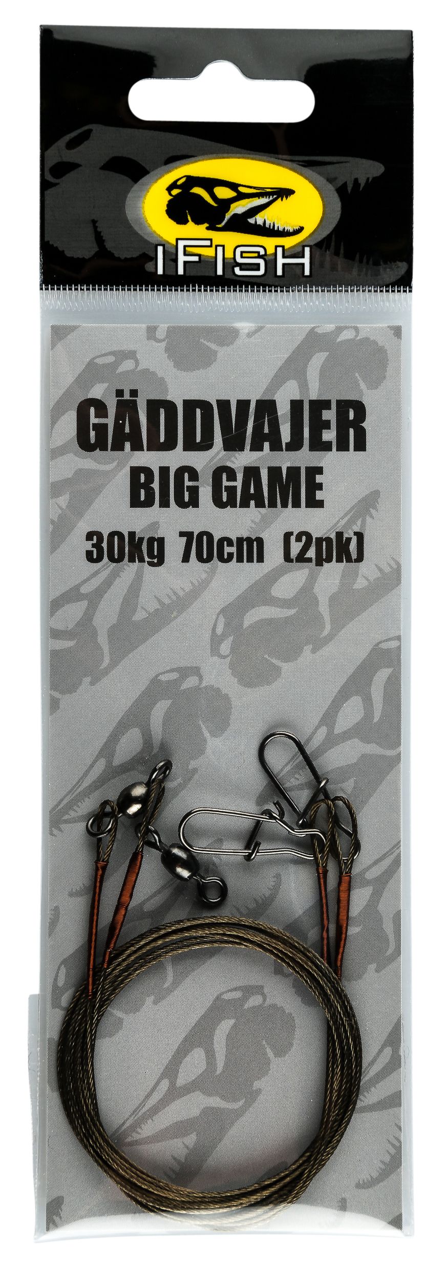Gäddvajer 30kg BIG GAME 70 cm (2-pk.)
