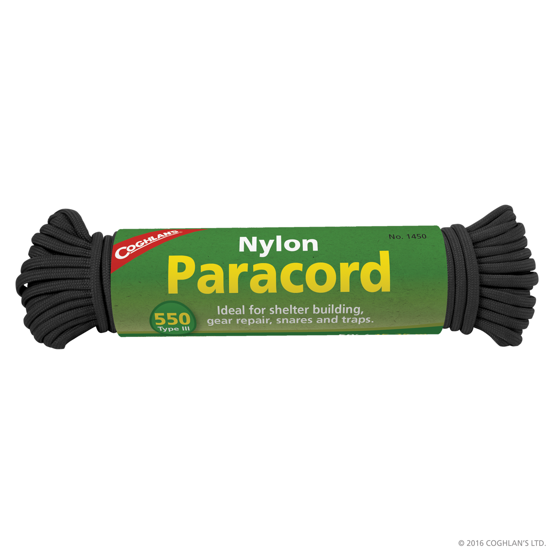 Coghlan's Paracord 550 Black 50 feet