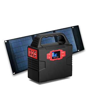 Backup-Batterie Lithium Power Pack 26400 mAh mit Solarpanel 30W