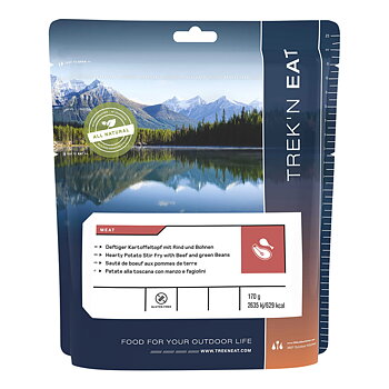 Trek'n Eat | Herzhafte Kartoffelpfanne mit Rindfleisch und grünen Bohnen | Gefriergetrocknete Lebensmittel | 170g