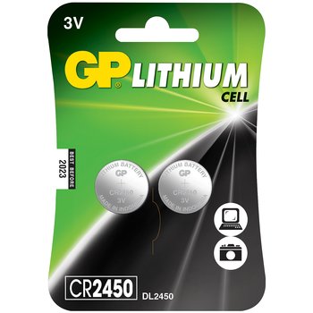 GP CR2450 3V knappcelle 2-pakning