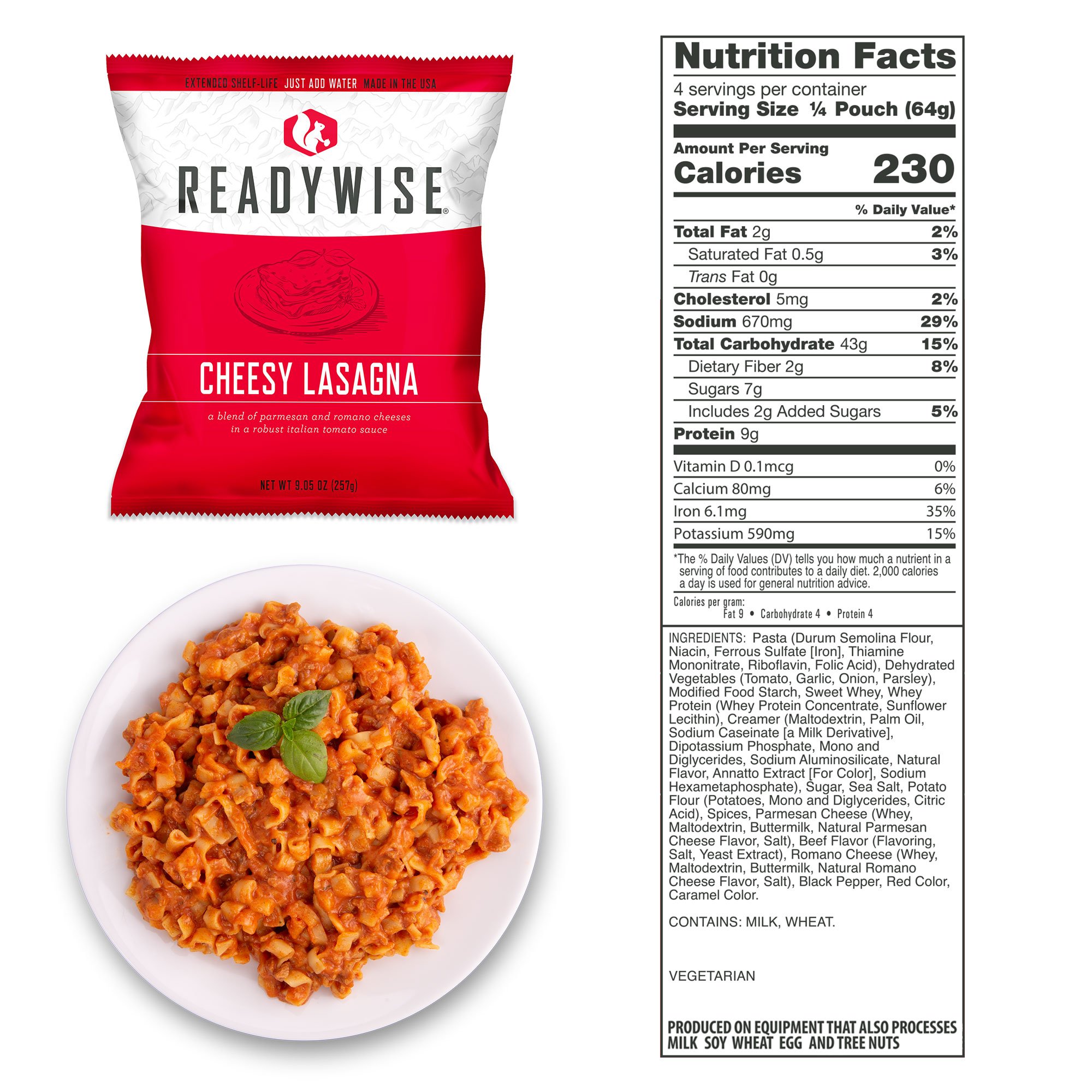ReadyWise Food Supply | Gefriergetrocknete Lebensmittel | Mahlzeitenpaket | 6580g - 2