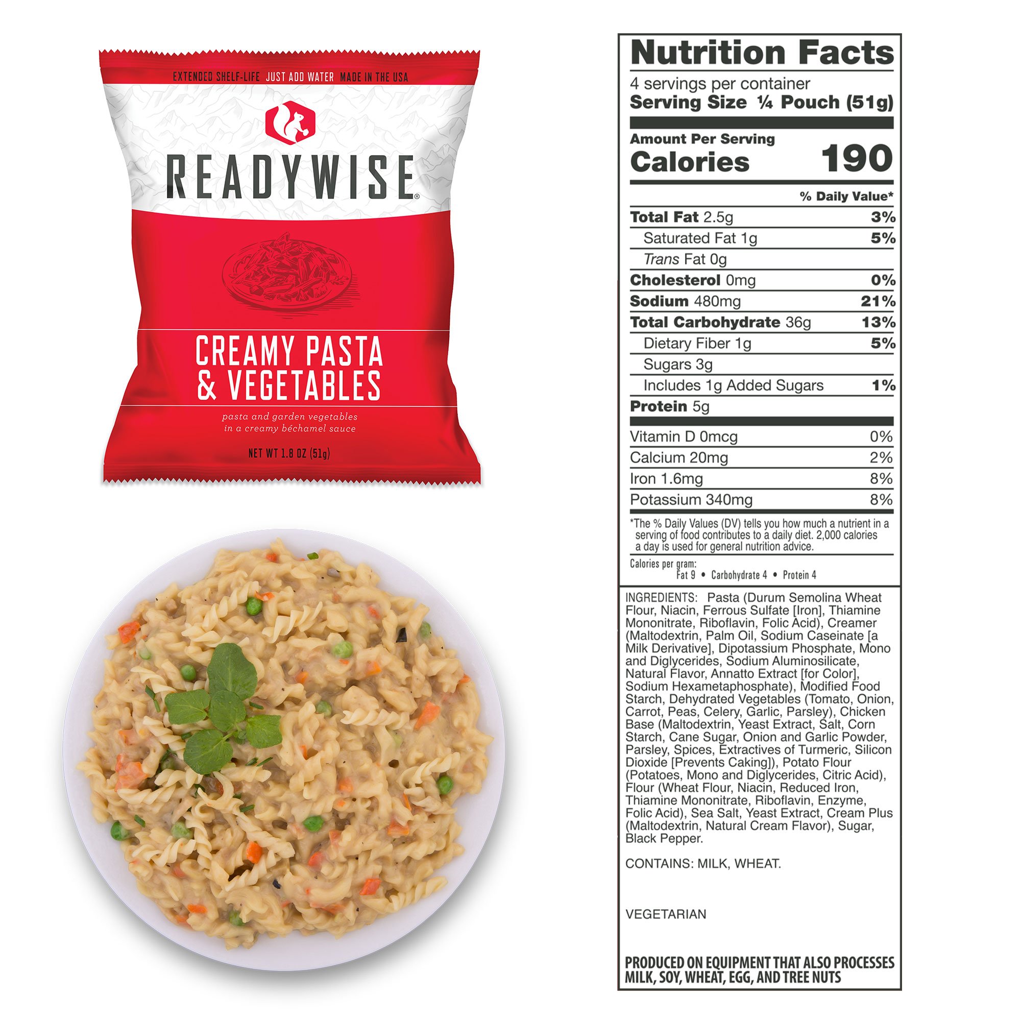 ReadyWise Food Supply | Gefriergetrocknete Lebensmittel | Mahlzeitenpaket | 6580g - 3
